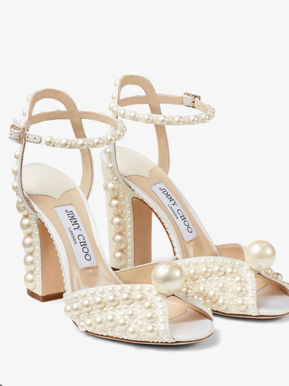 Jimmy Choo Sacaria 100 wedding shoes